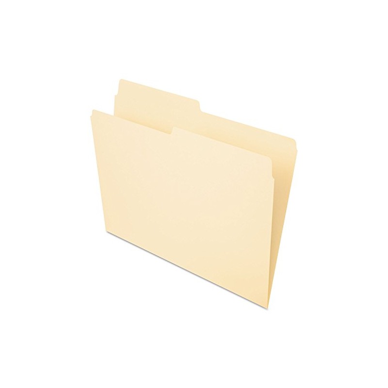 Pendaflex File Folders, Letter Size, Manila, 1/2 Cut, 100/BX (752