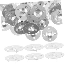 WOONEKY High Hardness Reinforced Iron Gasket Washers for Foam Insulation Board 100pcs Pack