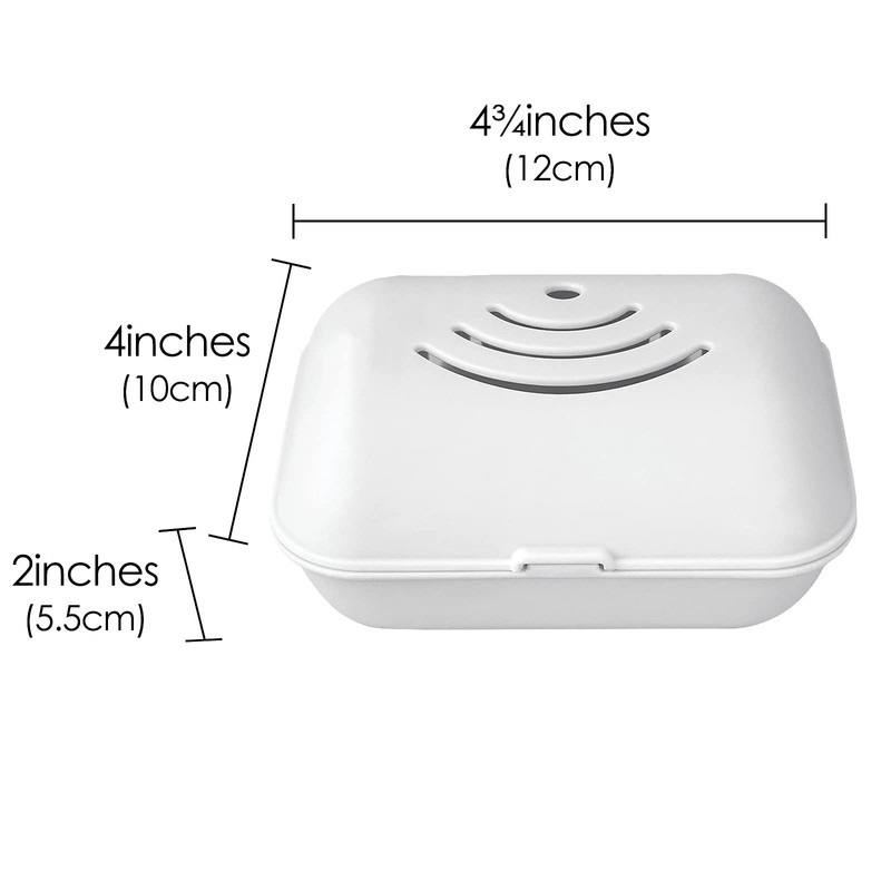 Linkidea 2 Pack Wall Mounted Soap Boxes, Foldable Soap Dish