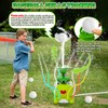 Outdoor Water Sprinkler Baseball Toy for Kids Outside Play,Summer Backyard