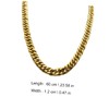 2pcs Imitation Gold Necklace Costume Gold Chain Faux Gold Chain