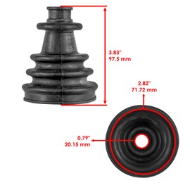 Replacement Powersports Parts – High-Performance Components for Front Axle Outer CV Boot Kit for Polaris Scrambler 500 4X4 1999-2009 Mod-C83C-1593