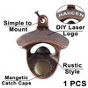 HAIICEN Rustic Magnetic Beer Bottle Opener Wall Mount Soda Cap