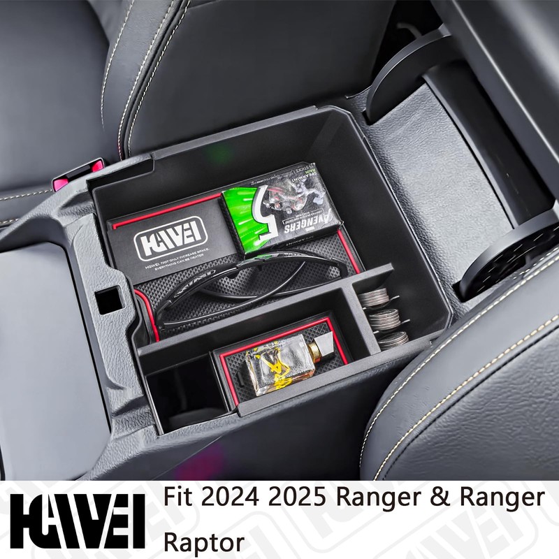 HGWEI Center Console Organizer Tray Compatible with 2024 2025 Ford