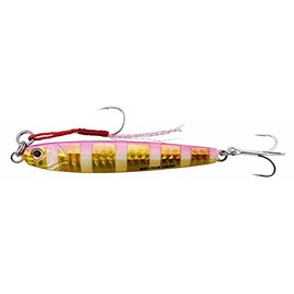 Savage Gear 3D Slim Minnow Jig 5.9cm 10g 5.9cm 10g Gold Pink Zebra