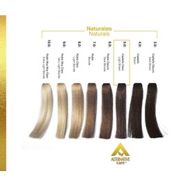 Tinte en crema Profesional ALTERNATIVE CARE - Tintes HAIR SOLUTION GOLD con su Oxidante en Crema. Coloración Permanente para el Cabello de USO PROFESIONAL. Tinte 90 g. + Oxidante 90 ml. (Fórmula 1+1). (5.0 CASTAÑO CLARO)