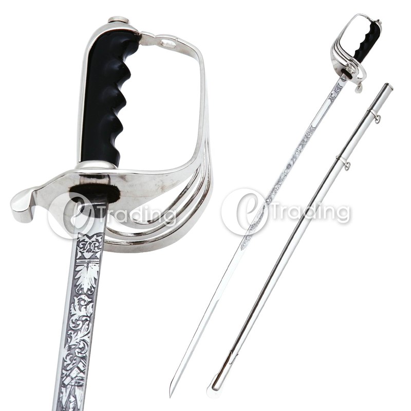 eTrading Steel Military US Army Saber Ceremonial Officer Sword Replica