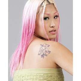 Inkbox Temporary Tattoos, Semi-Permanent Tattoo, One Premium Easy Long Lasting, Waterproof Temp Tattoo with For Now Ink - Lasts 1-2 Weeks, Flower Tattoo, 4 x 4 in, Magnol