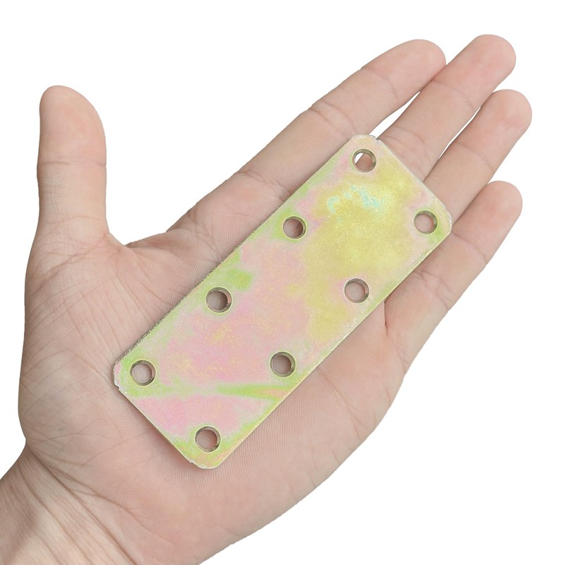 8 PCS Metal Mending Plates Flat Joining Plate Support Brace