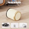 URALFA 2Pack Bathroom Trash Can with Lid, Small Garbage Can