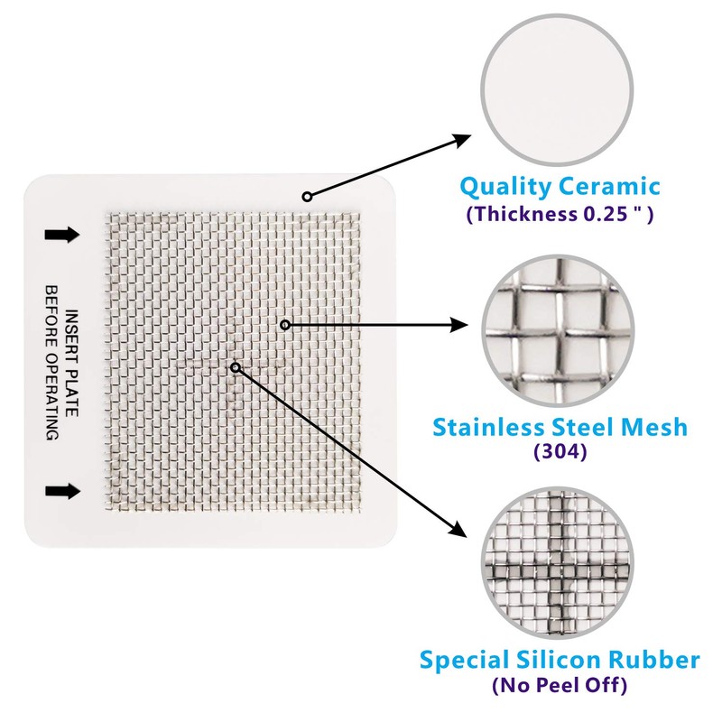 LUFUTATECH Universal Ceramic Ozone Plates for Generic Ozone Generators Washable