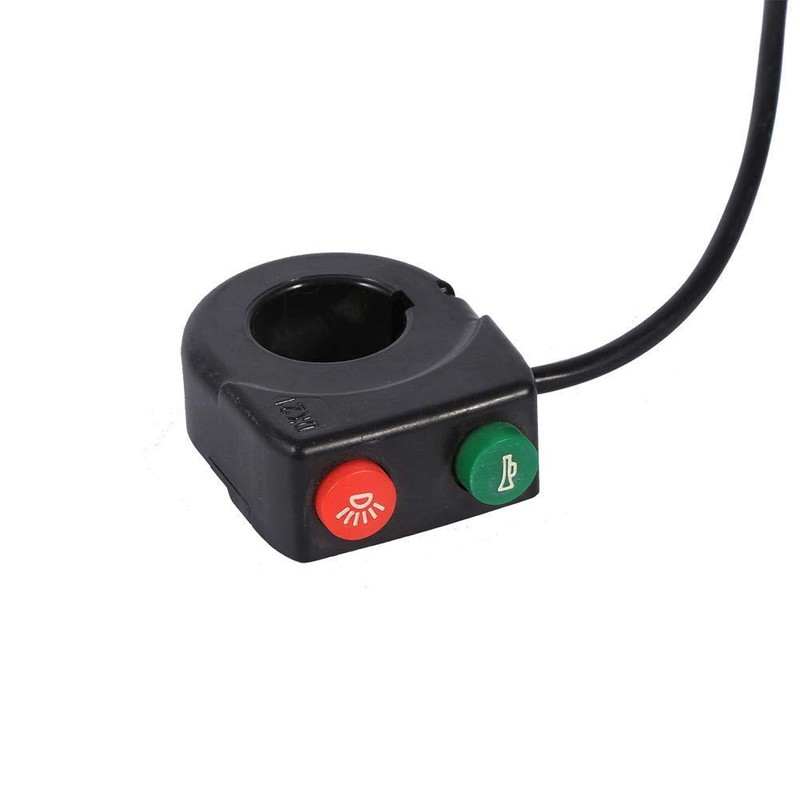 Keenso Handlebar Switch On/Off Double Switch 2 in 1 Motorcycle