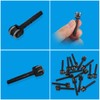 SquEqu 4 Pack Flint Wheel Replacement Barrel Friction Spark Striker