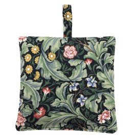 Lavender Sachet – William Morris Inspired Leicester, French Lavender, Drawer & Wardrobe Freshener, Handmade in UK, 100% Cotton Gift  (Green)