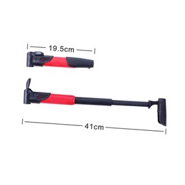 Outanaya Bike Pumps Portable Mini Inflator for Bike Tyres Quick Inflate High-Pressure Pump Universal Nozzle Bike Accessories Black