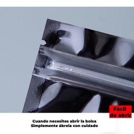 Bolsas Hermeticas 100 Piezas de Resellables con Agujero para Colgar,Cierre Bolsas Holográficas Aluminio por Ambos Lados para Dulces Aperitivos Cosméticos Joyería Accesorios (Negro, 10×15)