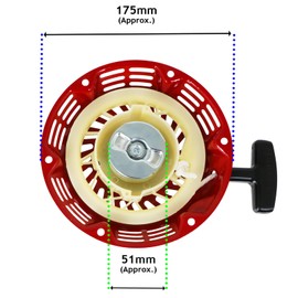 Spares2go Recoil Starter Pull Cord compatible with Honda GX110 GX120 GX140 GX160 GX200 Engine
