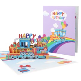 Happy Birthday Pop-Up Greeting Card,Rainbow Birthday Cards 3D Pop Up Cards,Pop up Happy Birthday Card Greeting Cards With Envelopes 3D Pop Up Birthday Cards for Kids Girls Her Wife Birthday Gifts