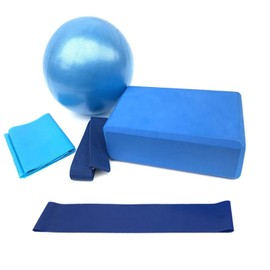 Heyaxdin Conjunto De 5 Accesorios De Yoga Y Pilates, Incluyendo Cinta ElÁStica De Ejercicios, Bloque De Yoga, Pelota De Yoga Y Cinta De Resistencia De Yoga