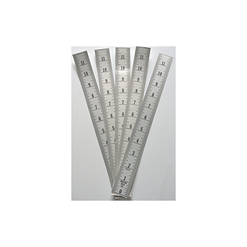 Ruler 5 Pack - Adhesive Backed - 1 1/4 Inch