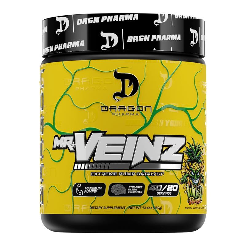 Dragon Pharma Mr. Veinz Pre Workout Powder – Non-Stim Formula