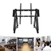Low Height Mobile TV Stand, Monitor Floor Stand Cart, Rolling