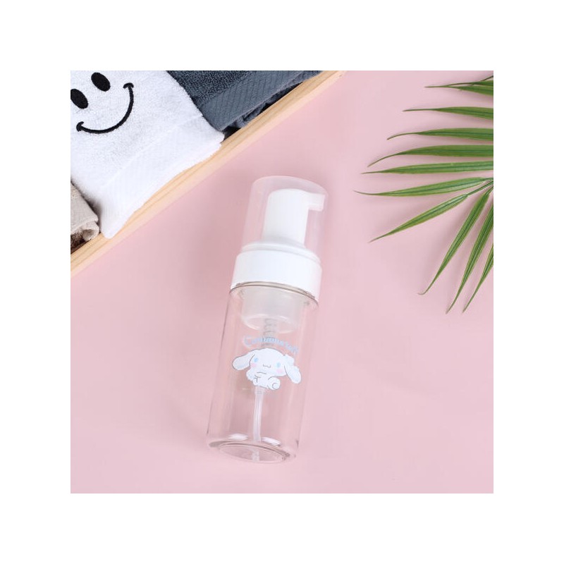 Sanrio 국산 산리오 시나모롤 쿠로미 거품용기 100ml 버블펌프 공병 투명용기