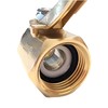 AVAGARD Thumb Valve, Heavy-Duty Brass Garden Hose Shut-Off, Stainless Steel