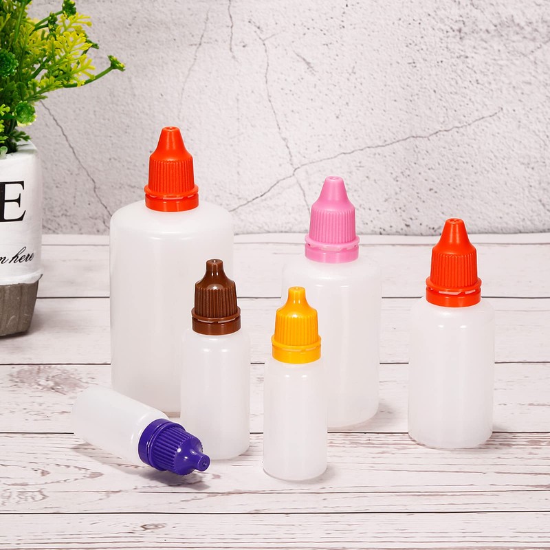 PATIKIL 20ml Liquid Dropper Bottles 20pcs PE Squeezable Drop Eye