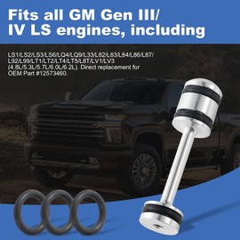 Ls barbell, 5.3 Ls Barbell Plug, ls Dumbbell Plug, Aluminum LS Oil Barbell Diverter - 6061-T651 Aerospace Aluminum ls Barbell Plug for GM Gen III/IV Engines（6 pcs）