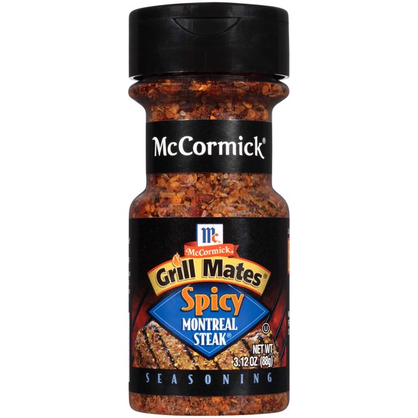 McCormick Grill Mates Spicy Montreal Steak Seasoning, 3.12 OZ (Pack - 18)