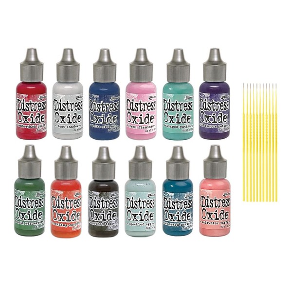 Ranger Distress Oxide Bundles - 12 Water-Reactive Distress Oxide Ink