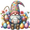 x12 Gnome Gonk Easter Glass Vinyl Decal Stickers Colour ol494