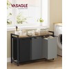 VASAGLE Laundry Hamper, Laundry Basket, Laundry Sorter with 3 Pull-Out