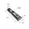 Gordon Glass® Replacement Pivot Hinge Adaptor for use with 3/8"