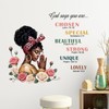 Yovkky Black Girl Inspirational Quote Wall Decals Stickers, African American