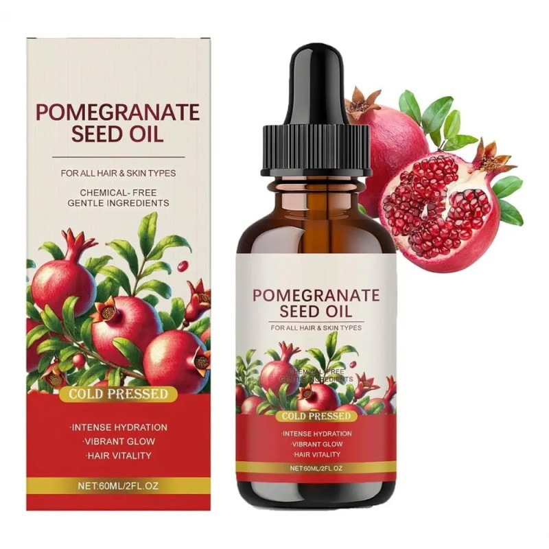 Cold-pressed Pomegranate Oil 60 Ml - Face And Hair