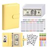 TVETE Money Binder Magnetic Closure Loose Leaf Wallet A6 Binder