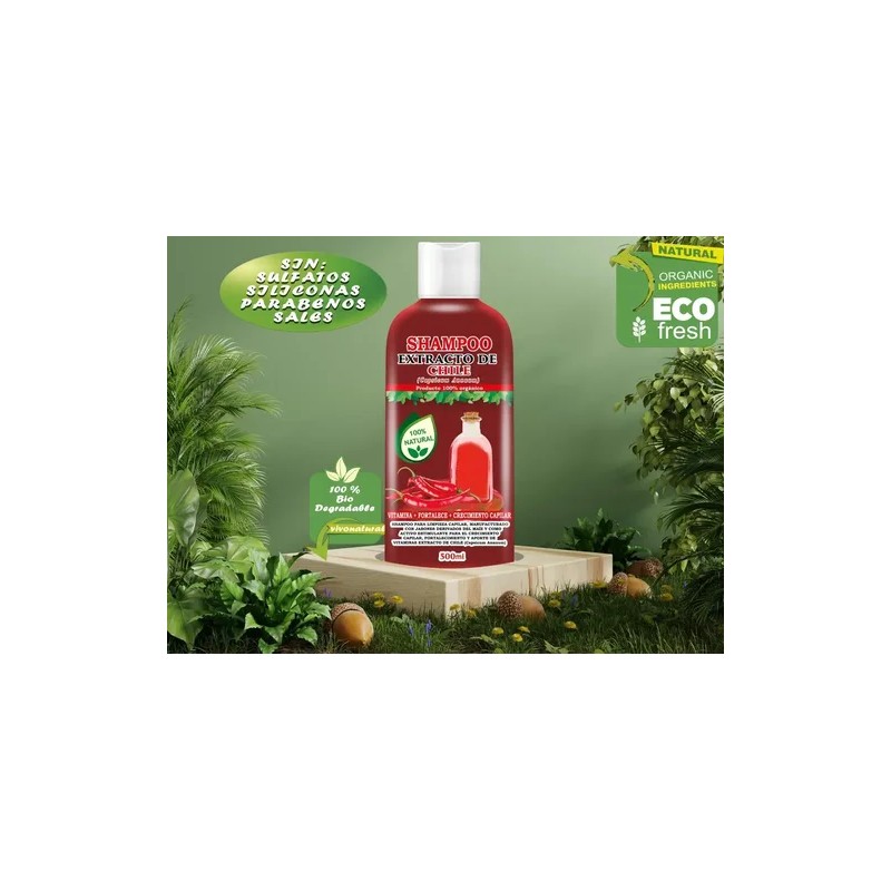 2 Shampoos Aceite De Bergamota Shampoo Extracto De Chile