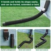 Binazon 2 Pack Black-Rain Gutter Downspout Extensions, Downspout Extender for