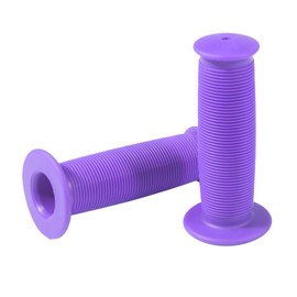 Bike Handlebar Grips Mini Kids Non-Slip Soft Rubber Short Bicycle Grips Cover for for Kids and Girls Boys,Scooter Cruiser Bicycle Repair Replacement Parts Purple