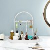 FixtureDisplays 13X6X9" Jewelry Cosmetic Beauty Products Organizer Tray Hook Vanity