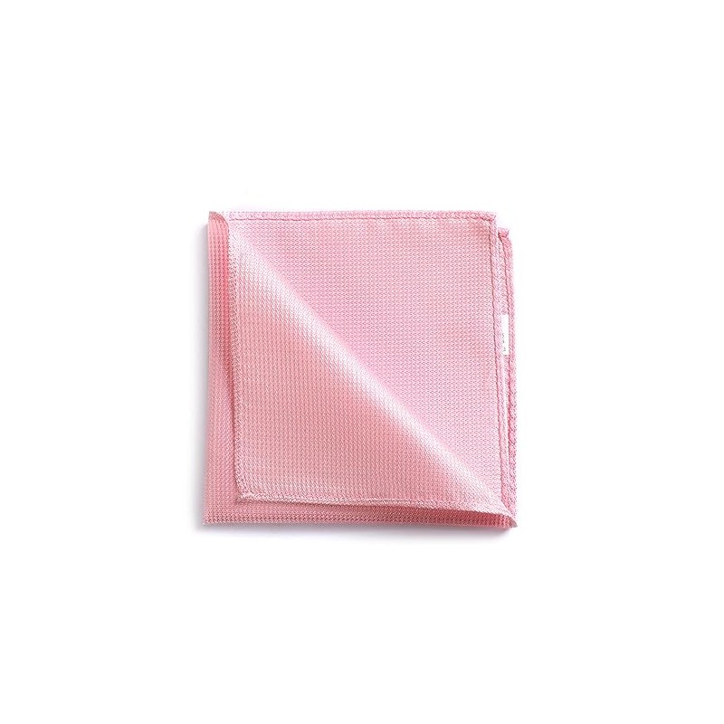 fortunatever Mens Solid Pocket Square (Pink)