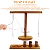 Joycabin Hooks Ring Toss Game for Children Adults, Ring Toss