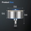 Diamond Drill Bit Hole Saw 80 mm with Centre Drill