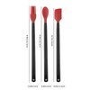Mini 3-Piece Silicone Head Utensil Set,High Heat Resistant long handle