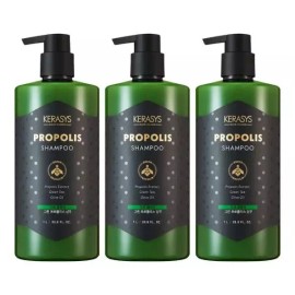 Kerasis 케라시스 프로폴리스 두피클렌징 그린 샴푸 1L, 3개 Kerashis Propolis Scalp Cleansing Green Shampoo 1L, 3 Pieces
