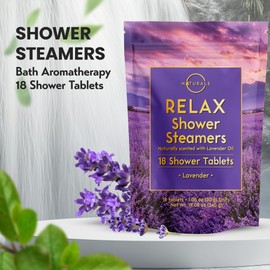18 Pcs Shower Steamers Aromatherapy - Shower Bombs Aromatherapy - Lavender Shower Steamer - Shower Steamers for Women - Shower Steamers for Men - Shower Essentials - Spa Day Essentials Shower Tablets