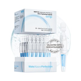 WNP Hyaluronic Acid Serum 3% for Face with 4D Multi-Layer Hydration | Ultra Hydrating Anti-Aging Serum | Moisturizer for Dry & Sensitive Skin | Pre-Makeup Skincare | Single-Use Vials 30PCS