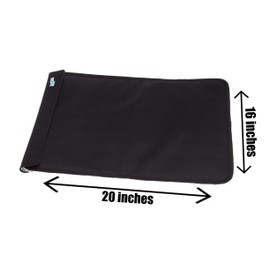 FlexiFreeze Party Mat Chiller - Food Cooling Buffet Cooler for Cold Serving (19" x 15") (Black 2 Pack)